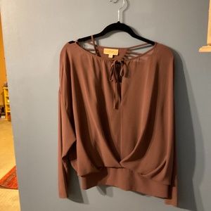 Lost April Blouse Mauve